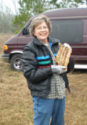 Gloria is so happy to find this pretty specimen!